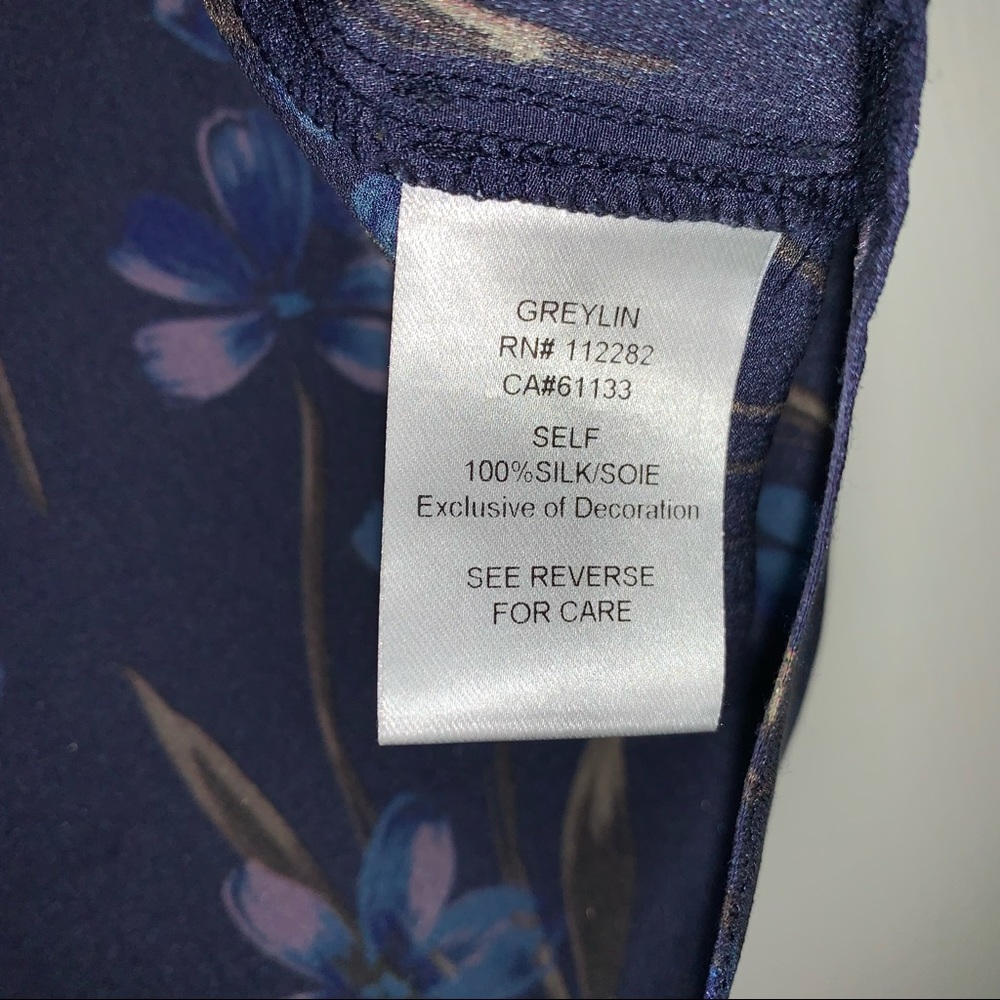 Anthropologie Greylin Floral Silk Tank, size Medium - Picture 7 of 9